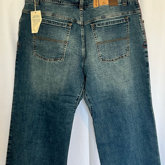 PrAna Axiom Jeans Mens 38x30 Blue Antique Stone Wash Straight Leg Organic Denim - Picture 5 of 6